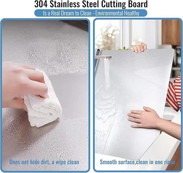 Stainless steel chopping board